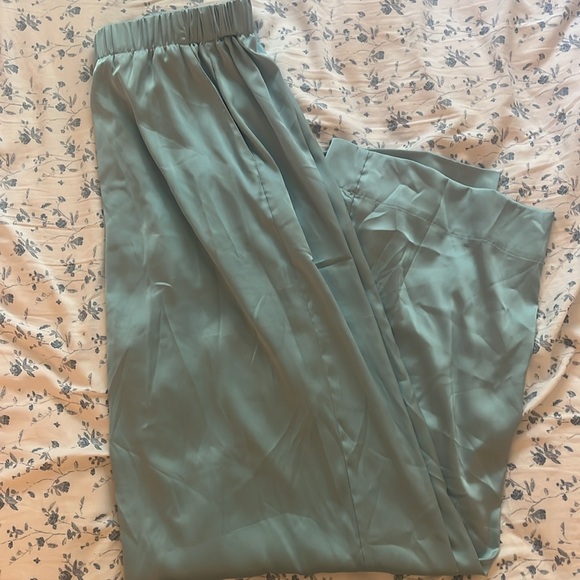 Daily Drills Light Blue Wide Leg Pants - Picture 5 of 5